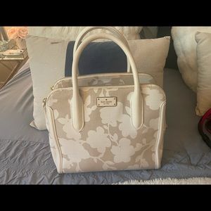 Kate Spade beige and cream handbag